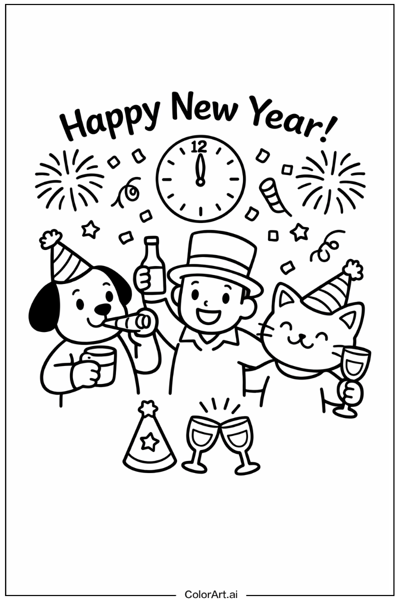 New years with Friends 5