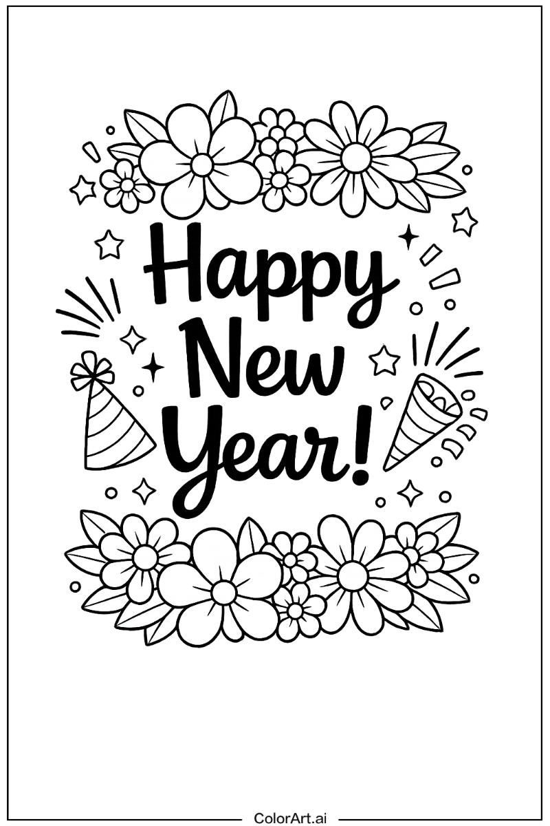 New years with Flowers 6