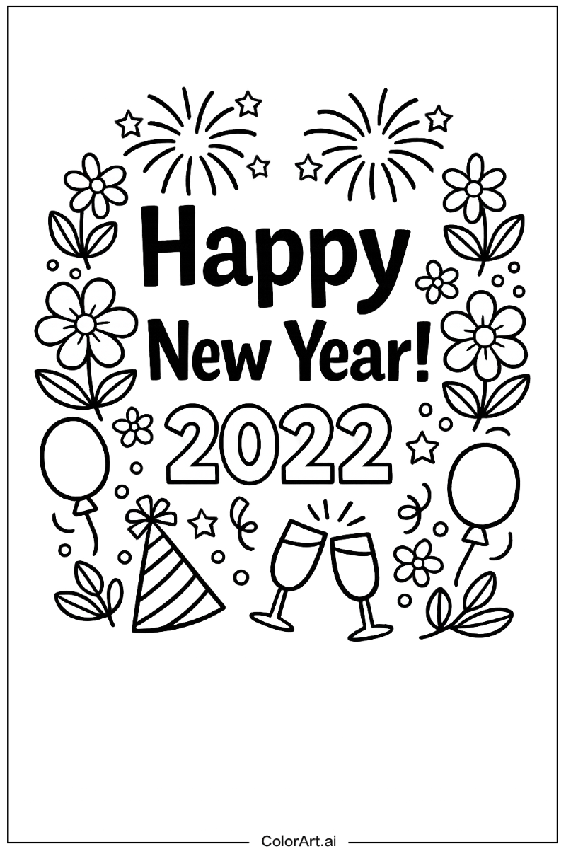 New years with Flowers 1