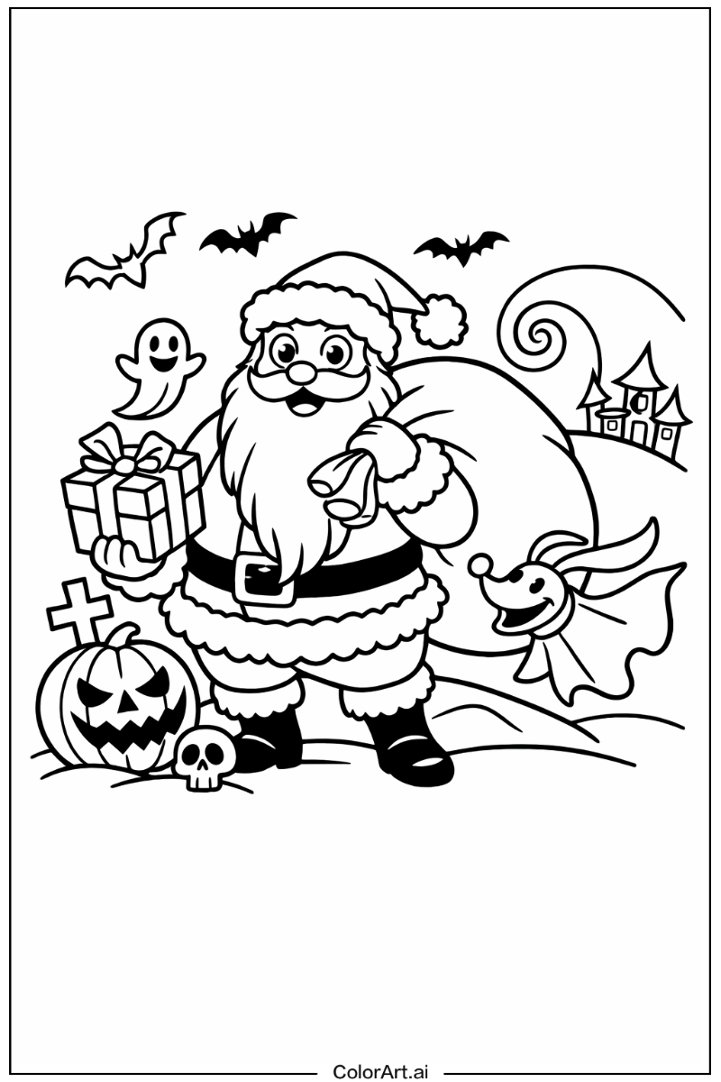 Santa claus Nightmare before christmas Scene