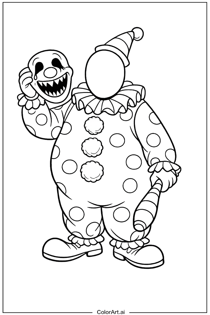 Nightmare before christmas with Clown with the tear-away face Theme