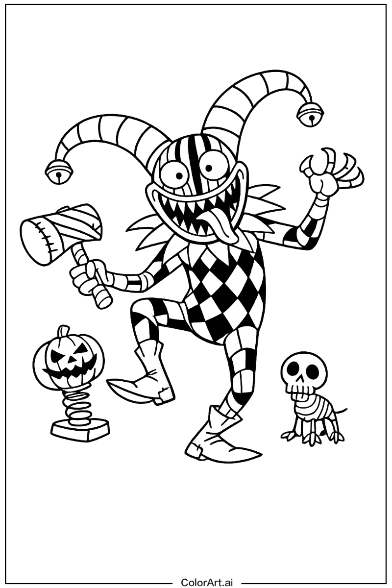 Nightmare before christmas with Harlequin demon Theme