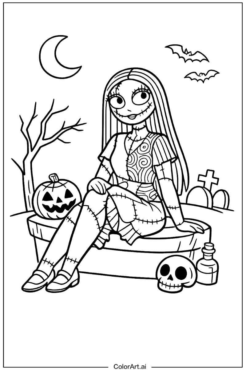 Nightmare before christmas with Sally Theme 2