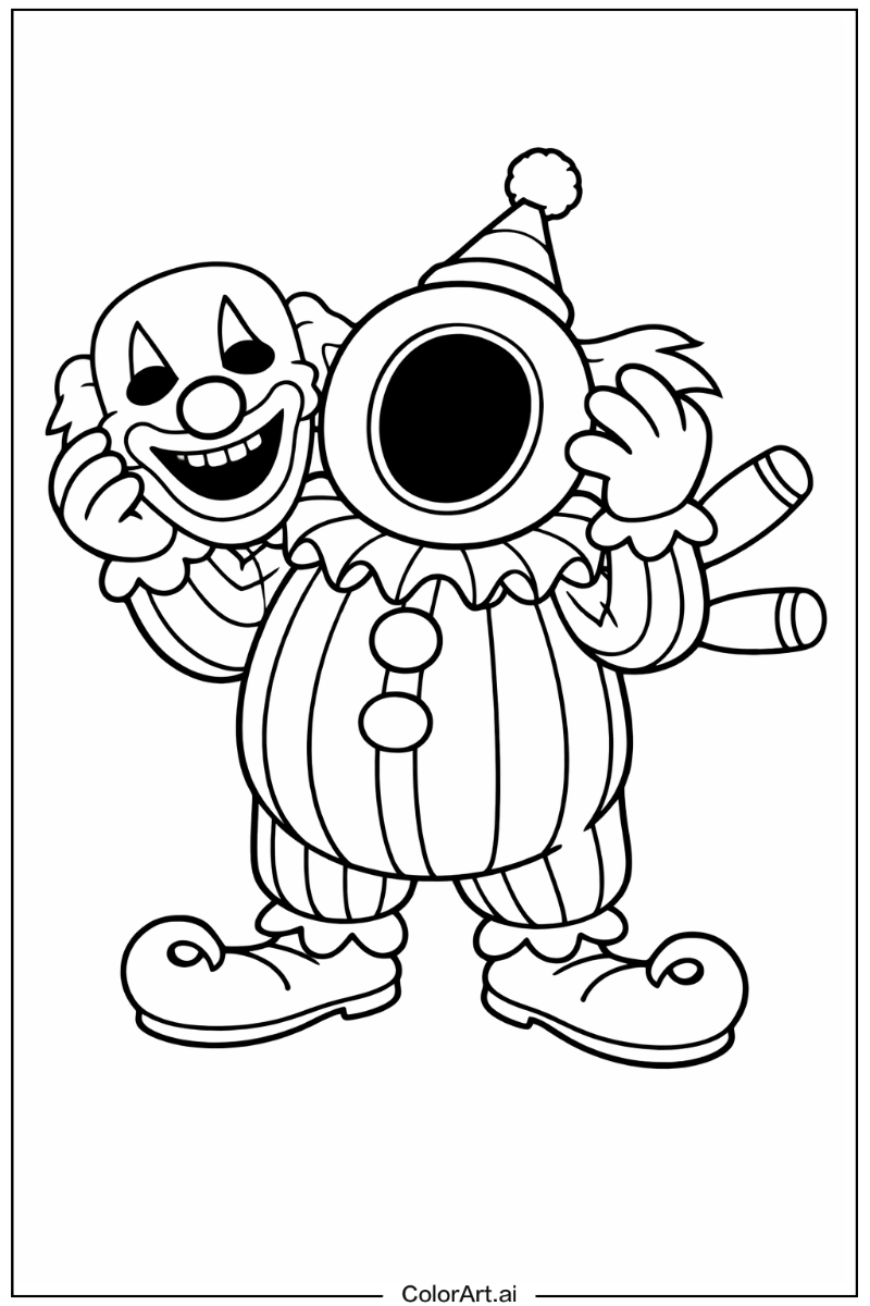 Nightmare before christmas with Clown with the tear-away face Theme 2