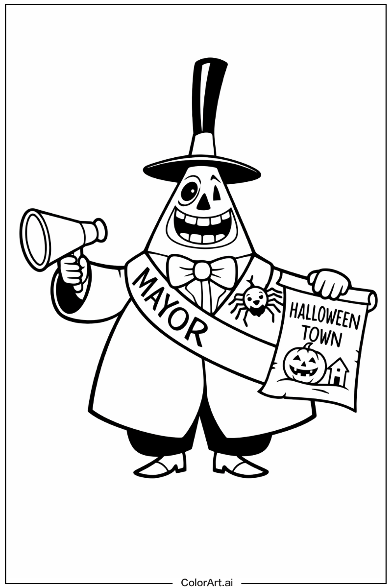 Mayor of halloween town Nightmare before christmas Design