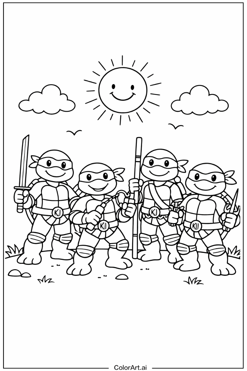 ninja turtles Under the Sun 2