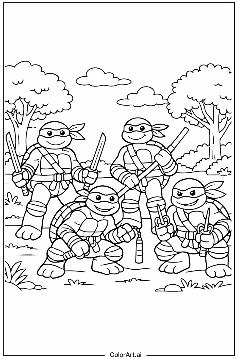 ninja turtles in Nature 2