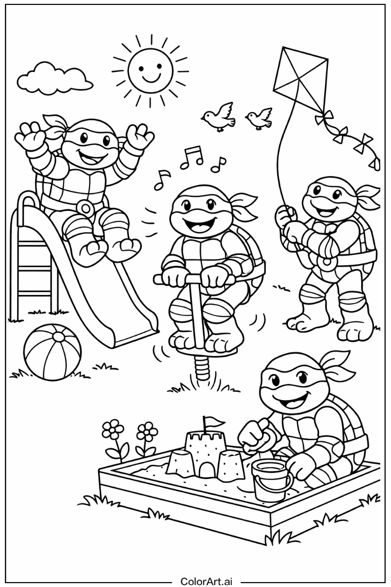 ninja turtles Having Fun 2