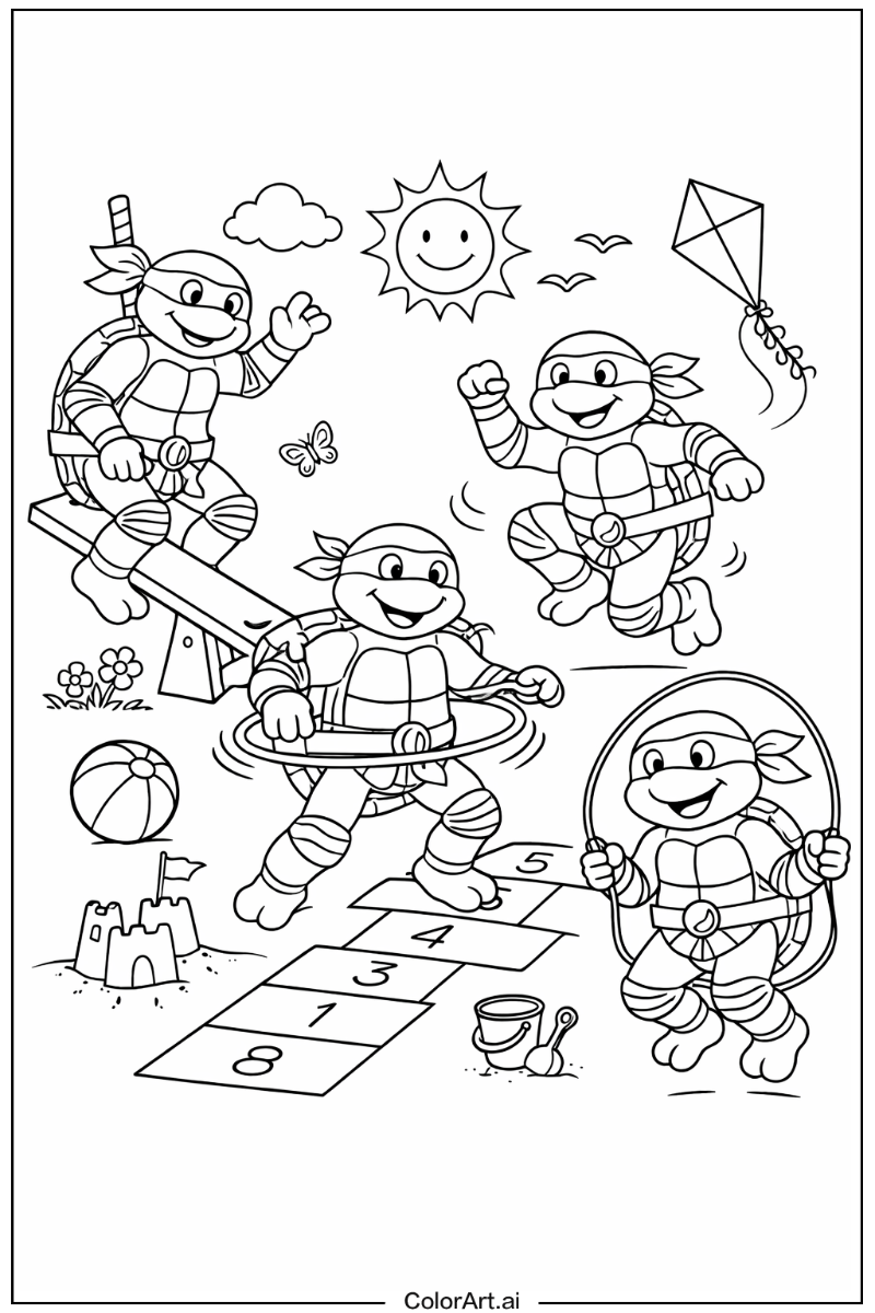 ninja turtles Having Fun 3