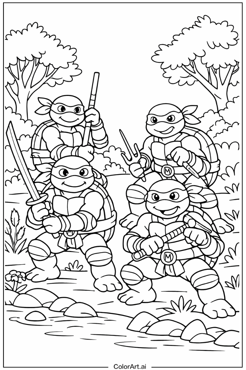 ninja turtles in Nature