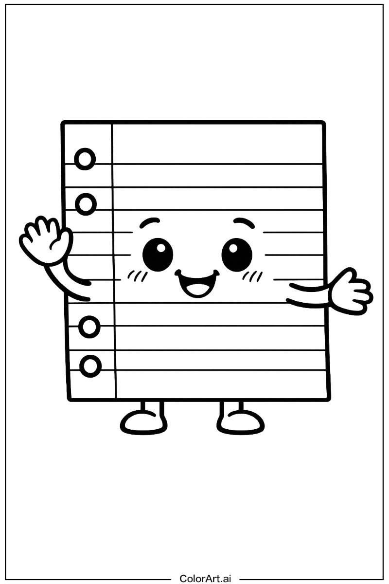 Happy notebook paper 3