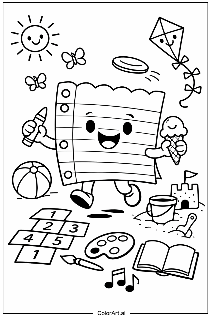 notebook paper Having Fun 3