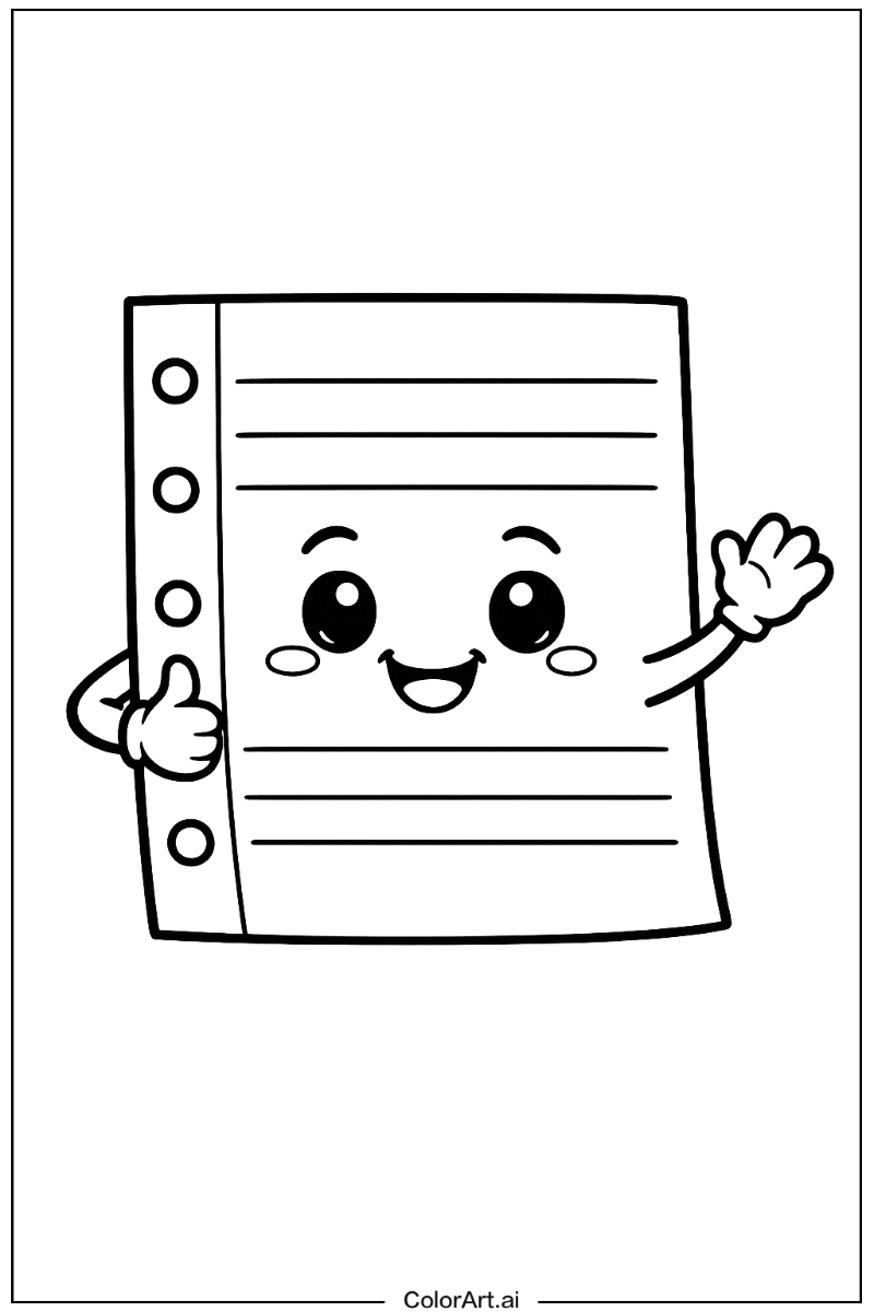 Happy notebook paper 4