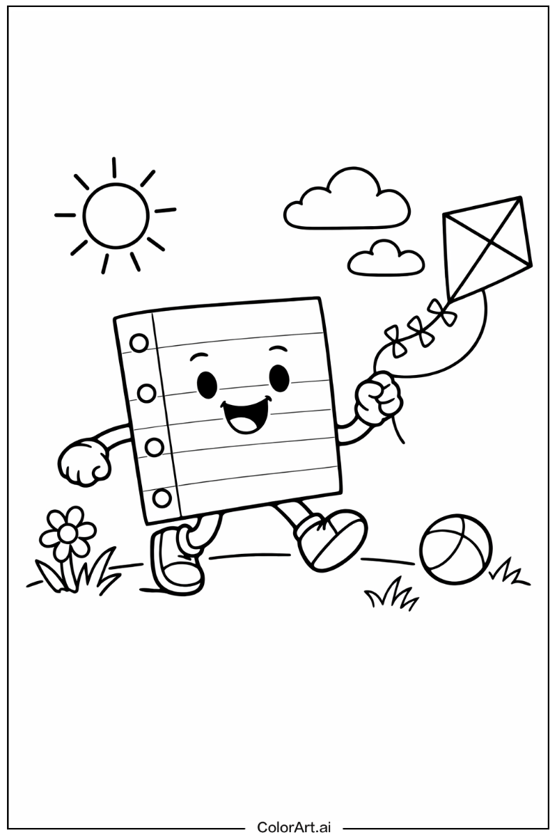 49種類の無料ノート用紙塗り絵ページ (印刷可能な PDF と PNG)