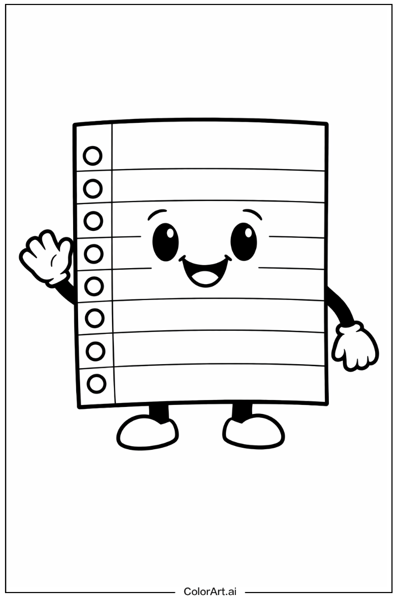 Smiling notebook paper 4