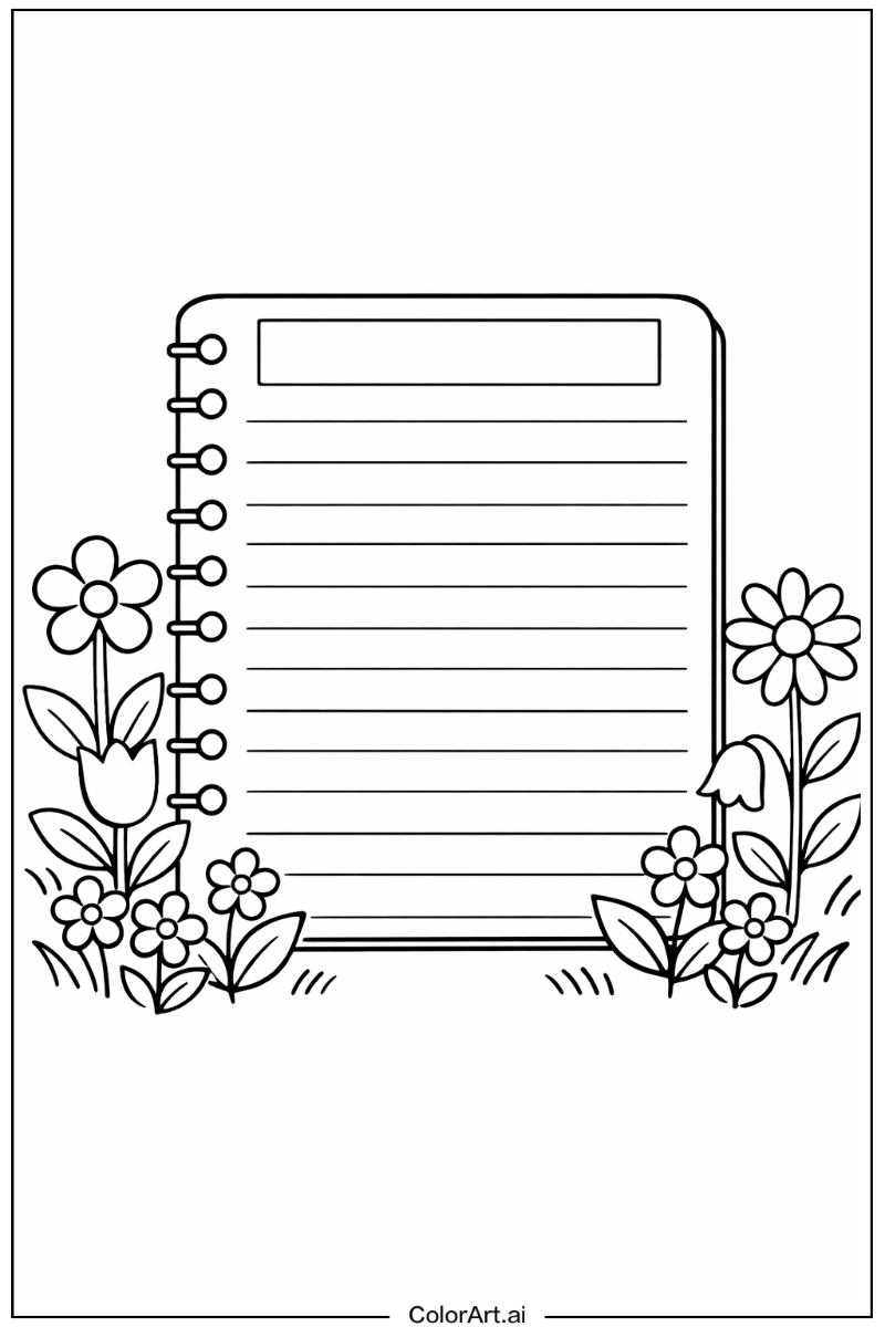 notebook paper in a Garden 6