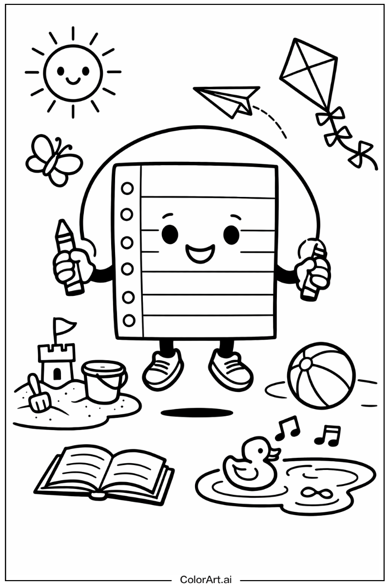 notebook paper Having Fun 1