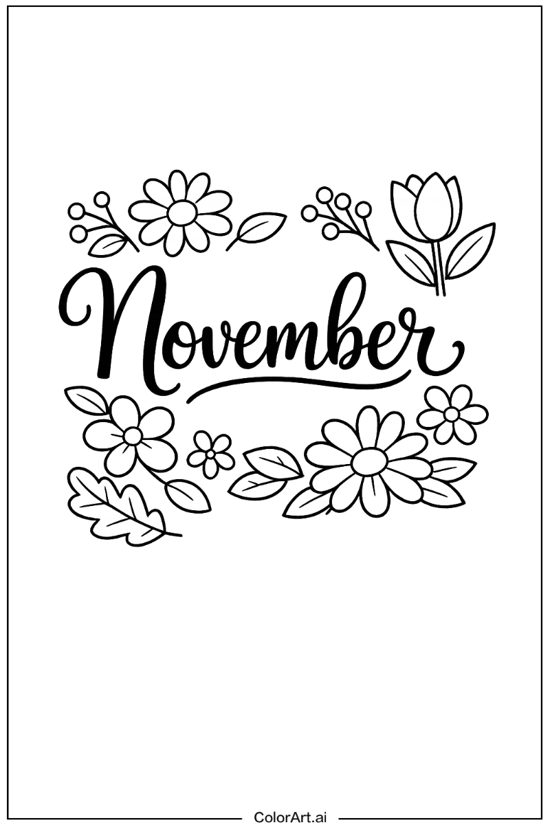 November with Flowers 4