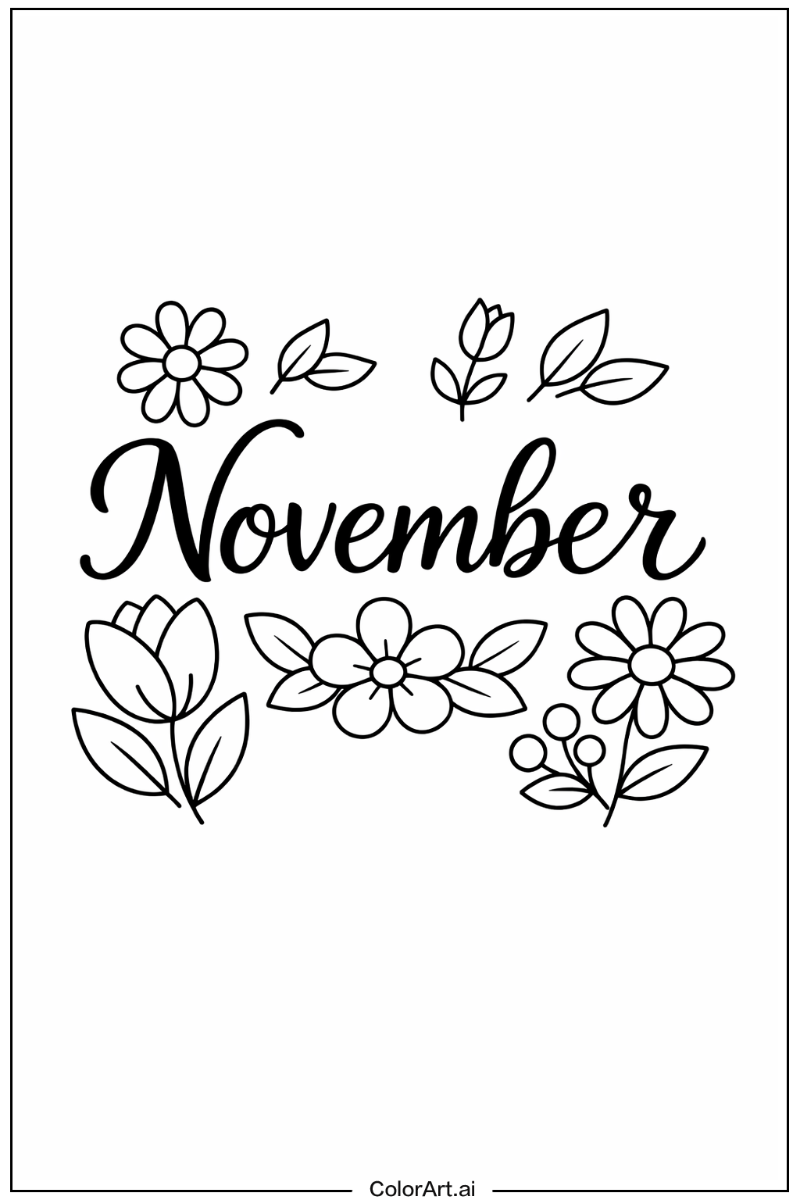 November with Flowers 5