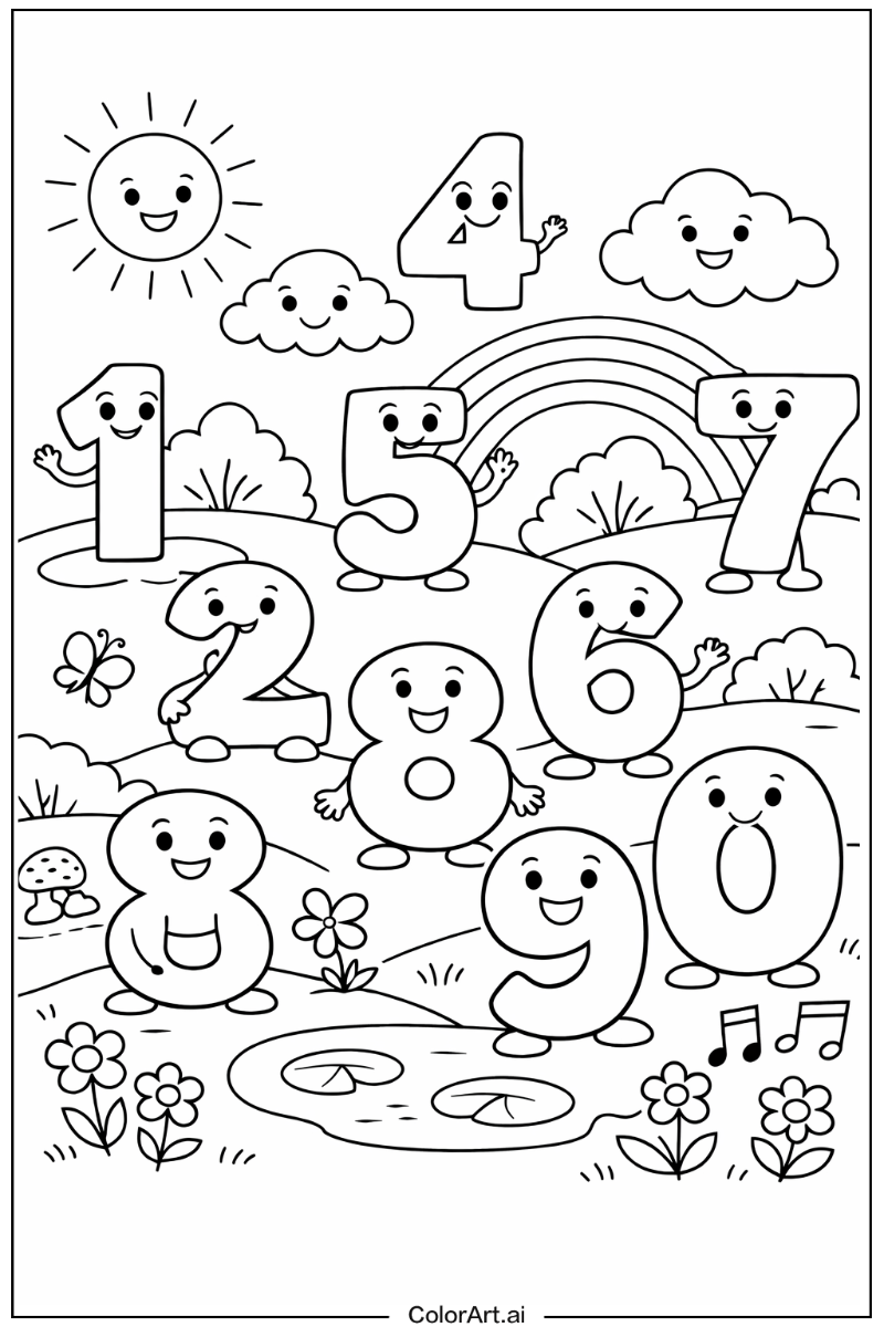 Number with Numbers Theme 2