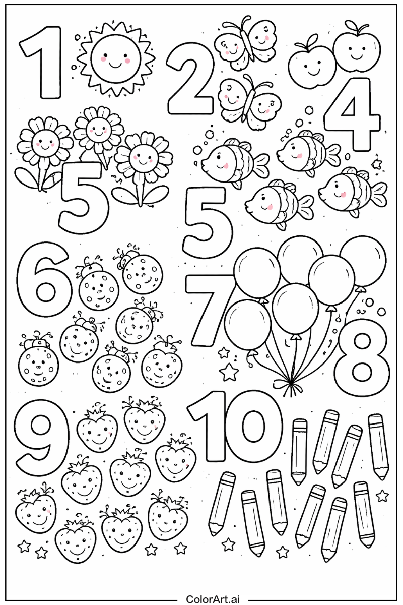 Number with Count Theme 2