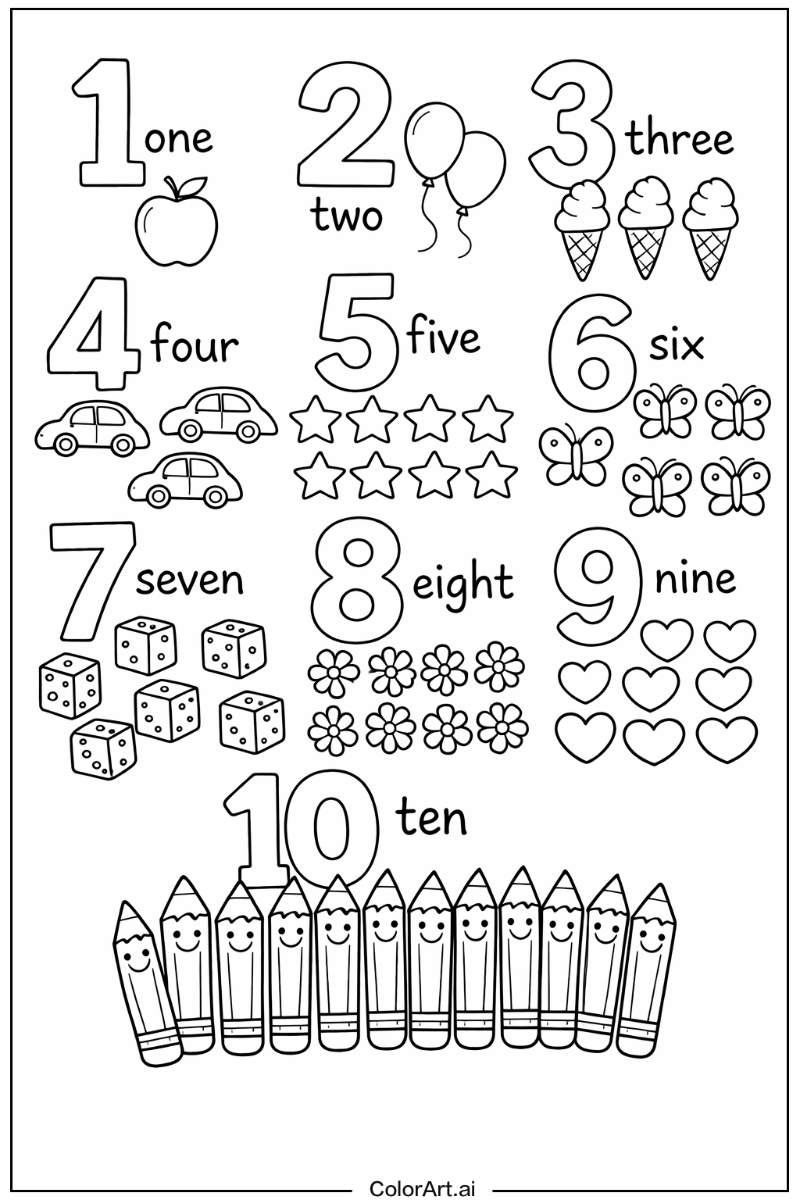 Number with Amount Theme 2