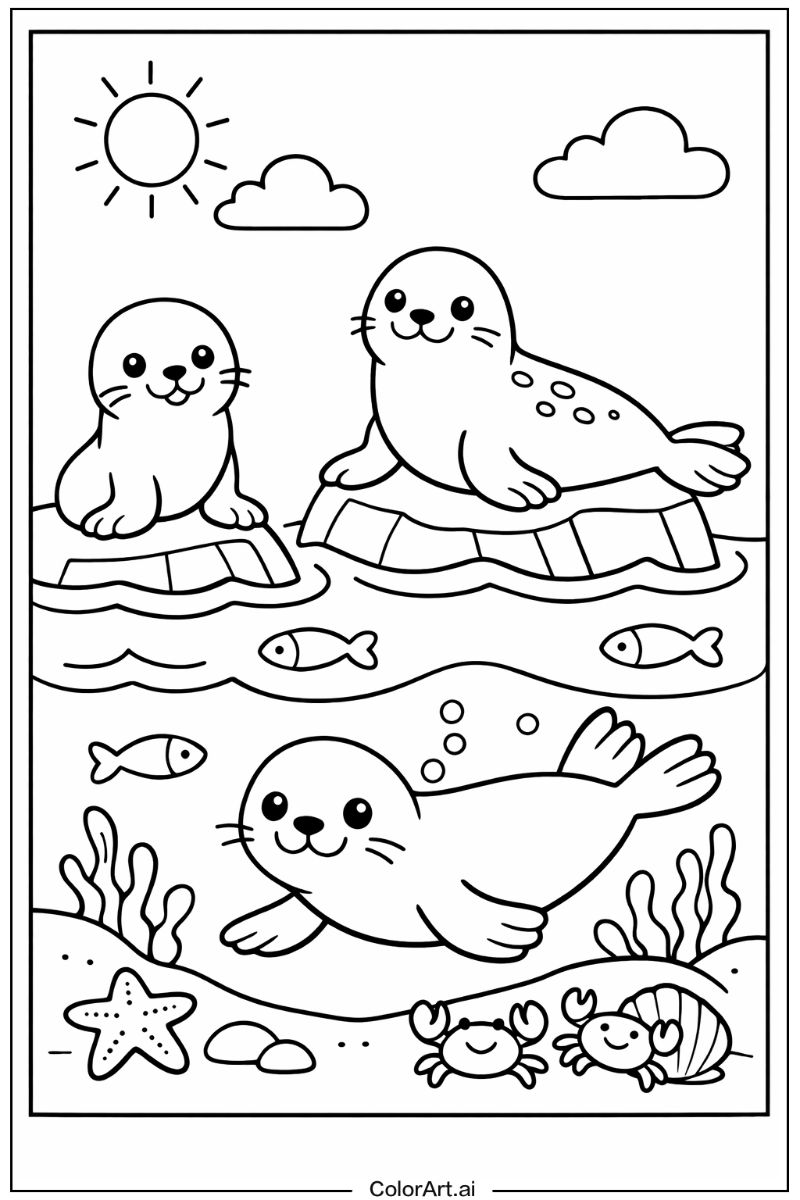 Seal Ocean animals Design