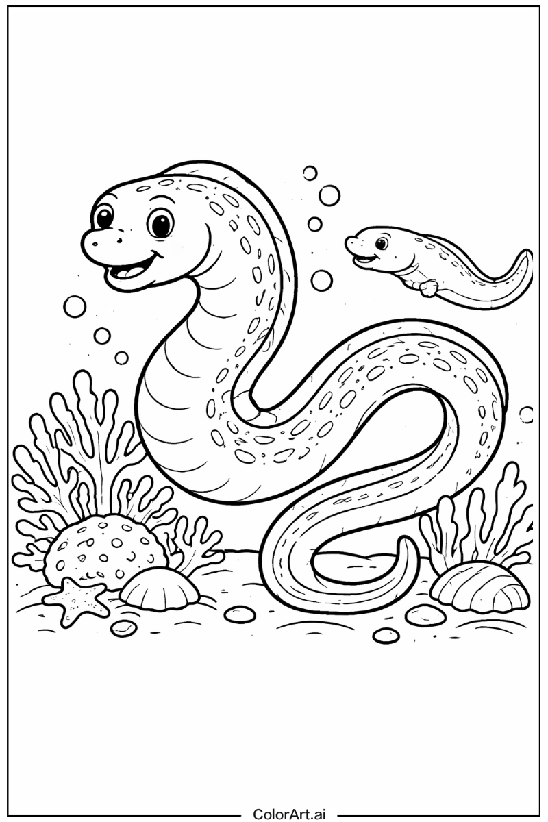 Eel Ocean animals Scene