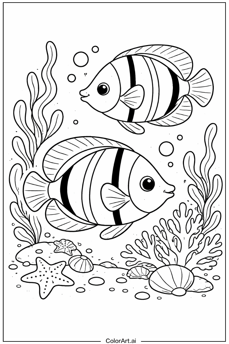 Butterflyfish Ocean animals Scene
