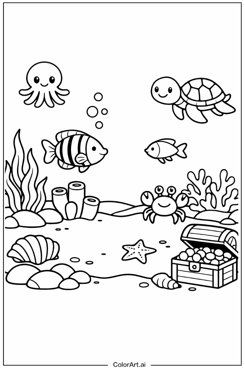 Ocean with Seabed Theme