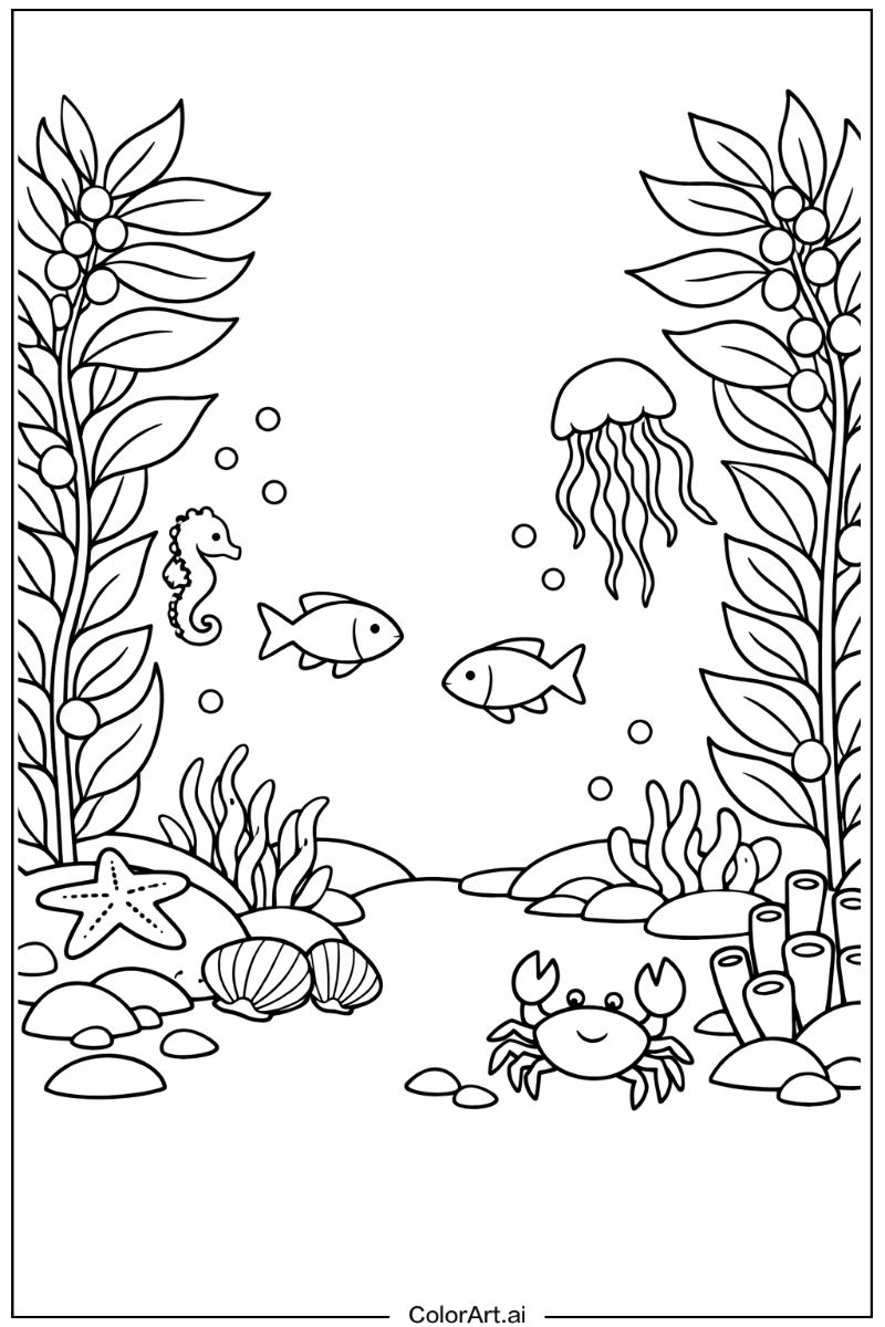 Kelp forest Ocean Scene