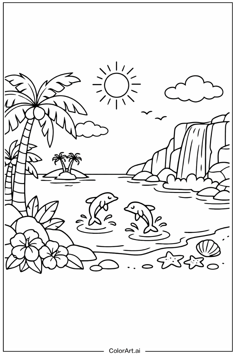 Lagoon Ocean Scene