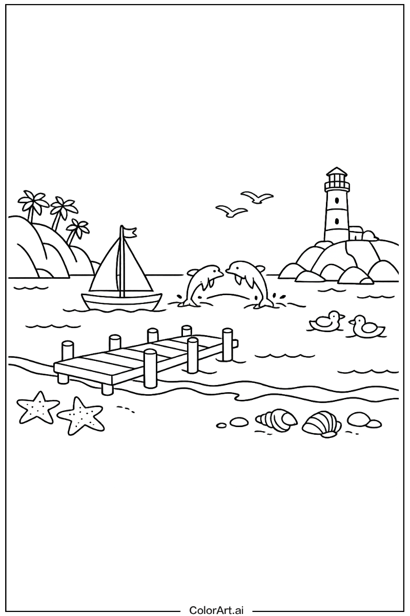 Ocean with Bay Theme