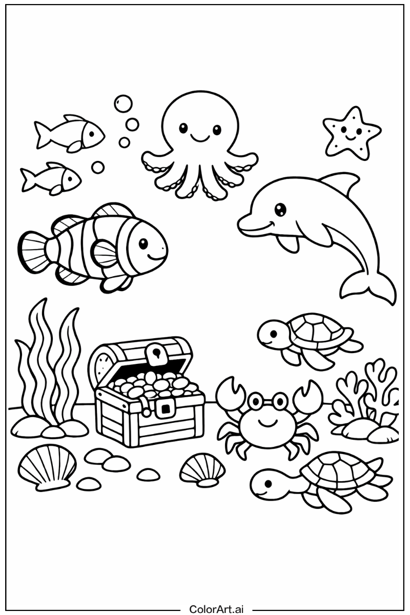 Underwater scene Ocean Design