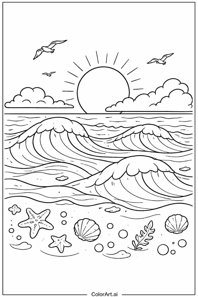 Ocean with Ocean surface Theme 2