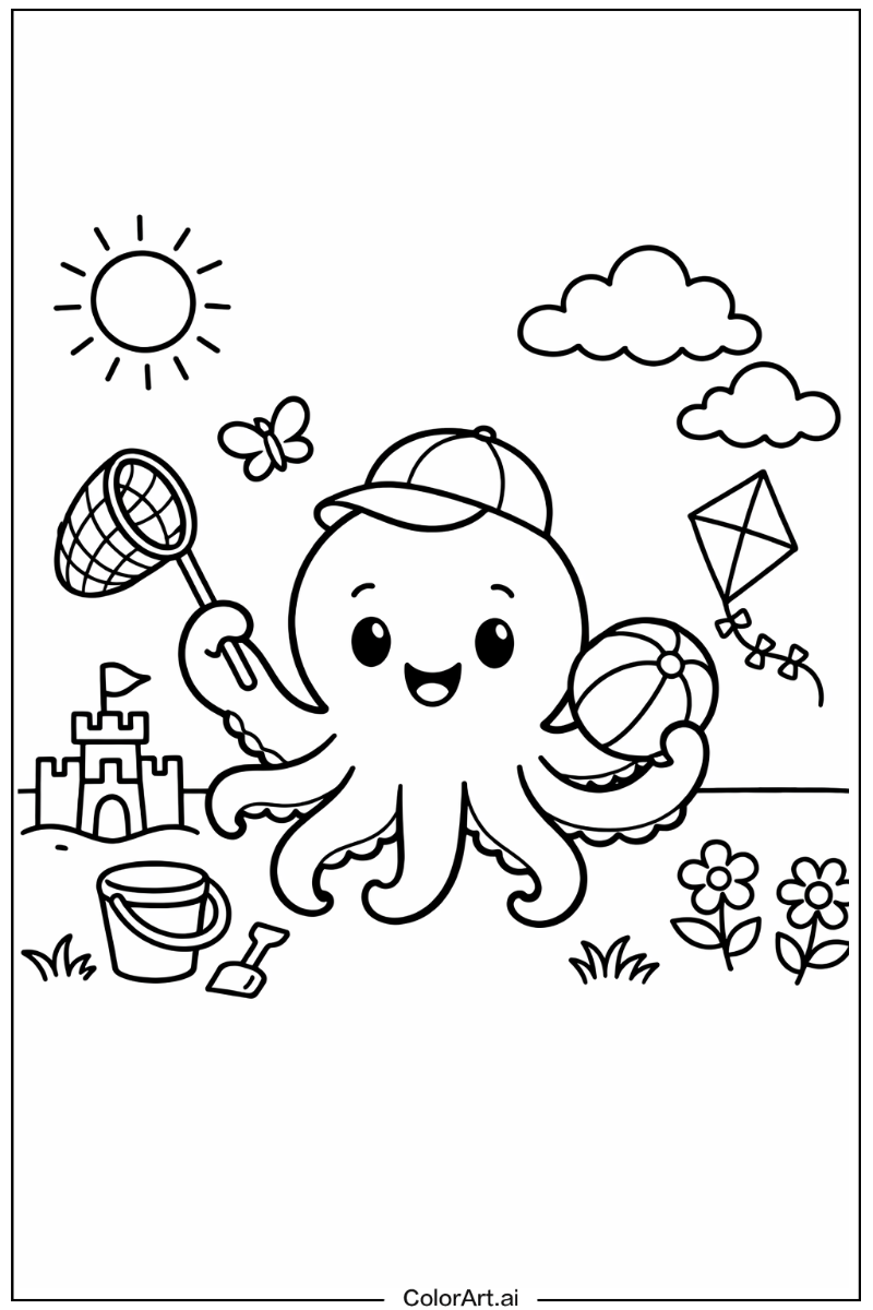 octopus Playing Outside 2