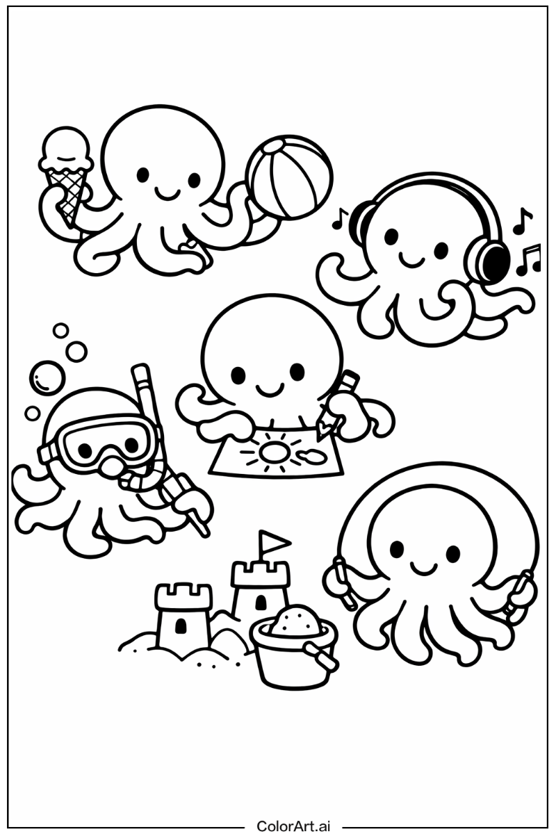 octopus Having Fun 2