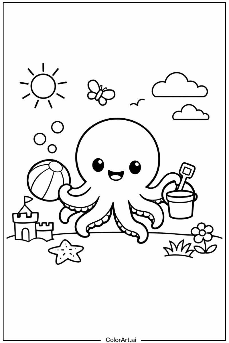 octopus Playing Outside 3