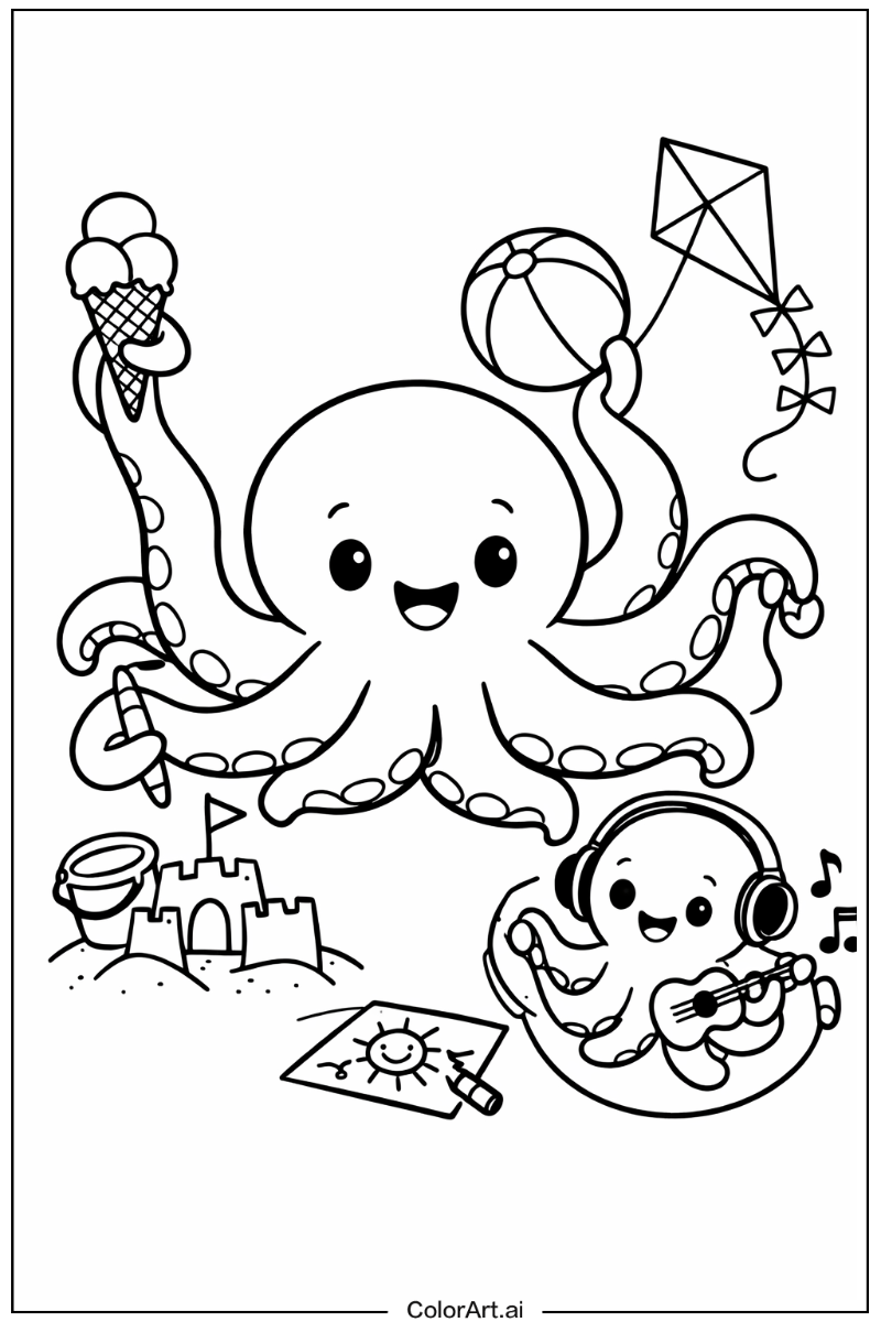 octopus Having Fun 3