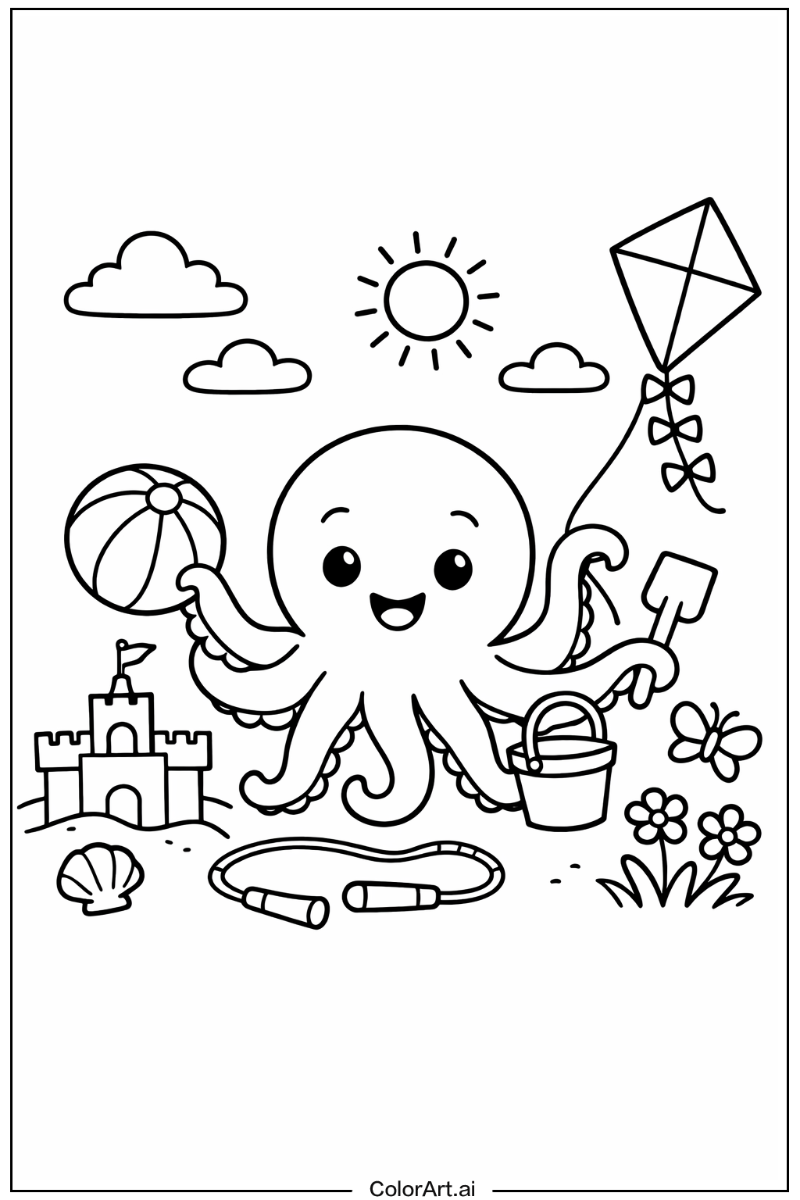 octopus Playing Outside 1