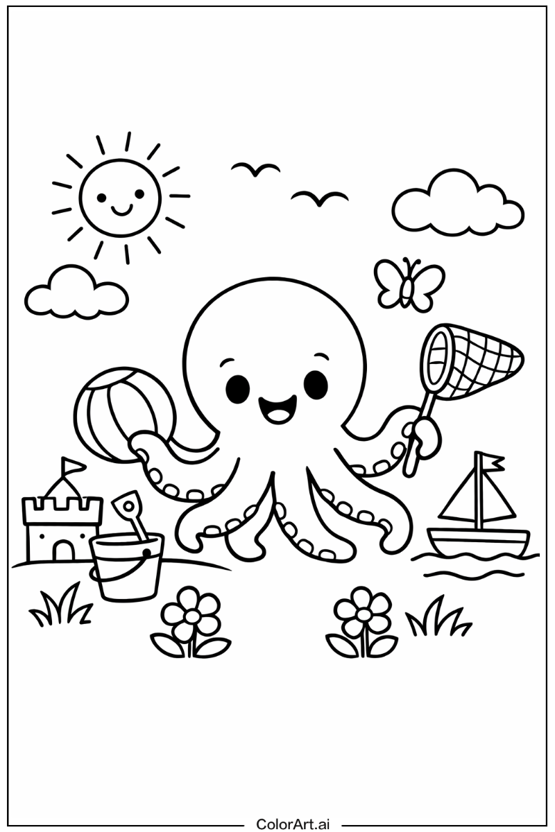 octopus Playing Outside 4