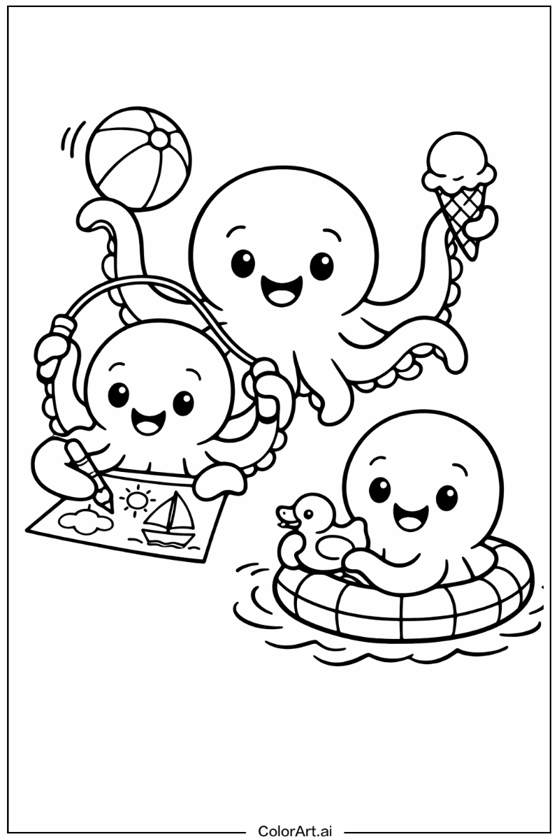 octopus Having Fun 4