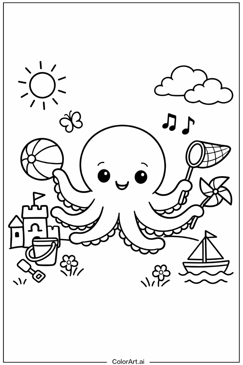 octopus Playing Outside 6
