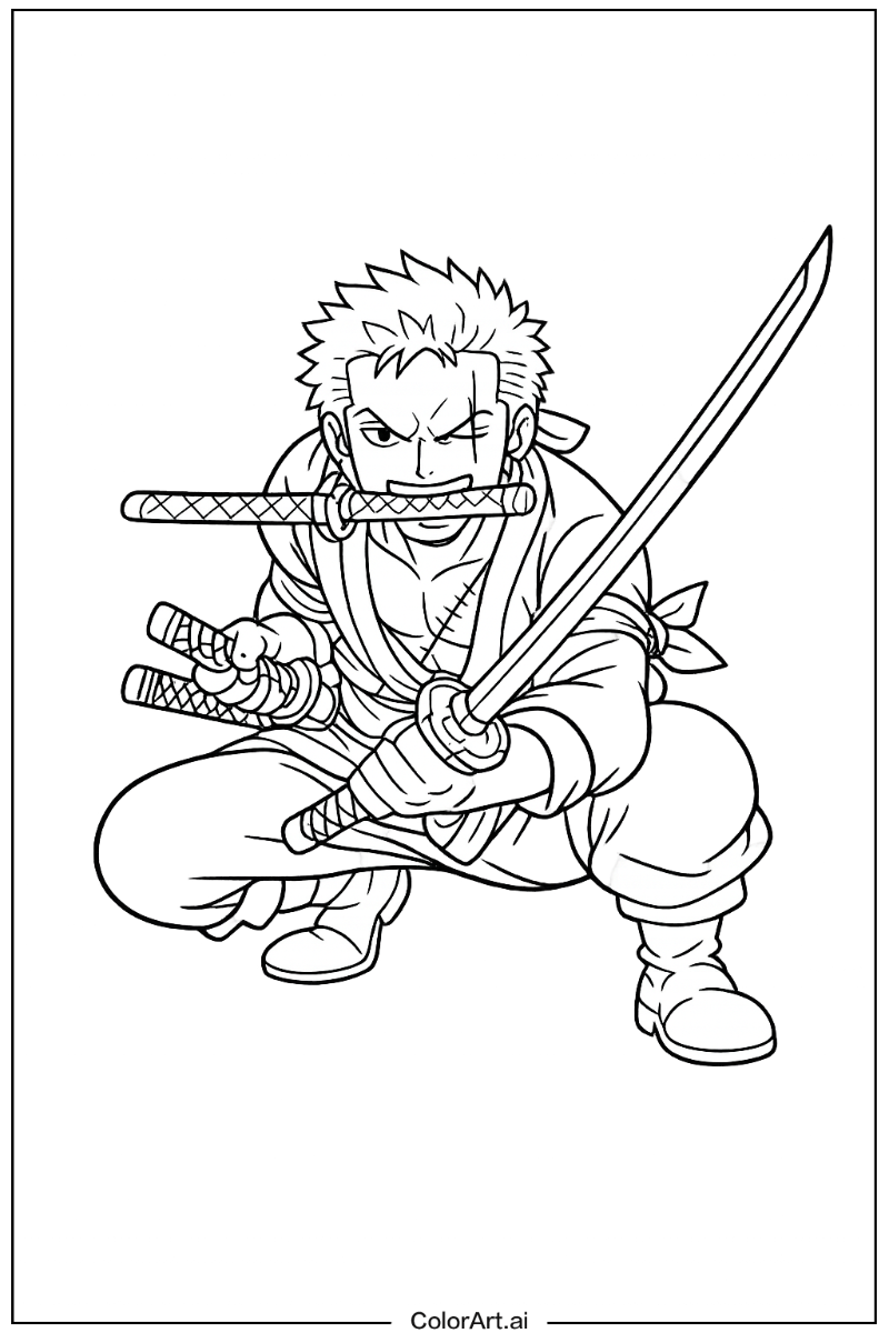 One Piece with Roronoa zoro Theme