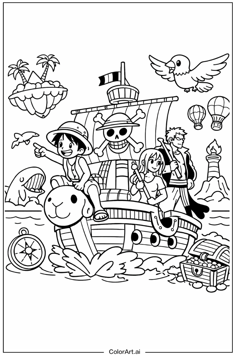 Grand line journey One Piece Design