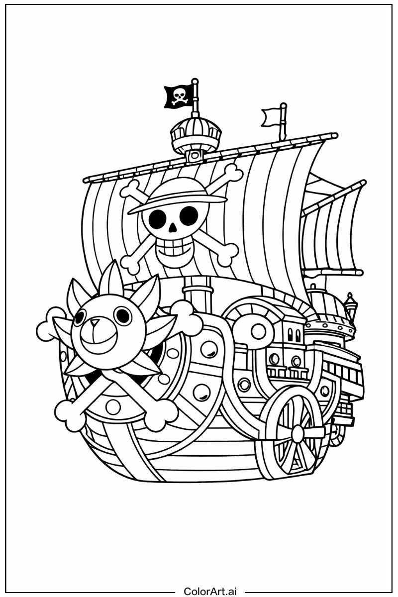 Thousand sunny ship One Piece Design 2