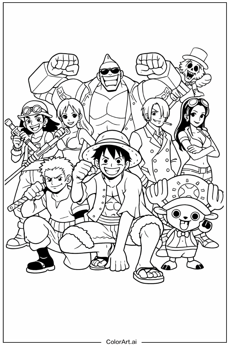 Straw hat pirates adventure One Piece Design 2