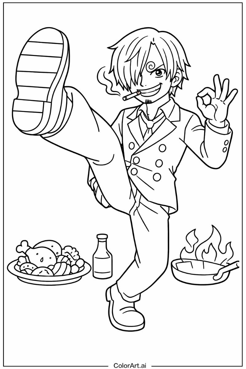 One Piece with Sanji Theme