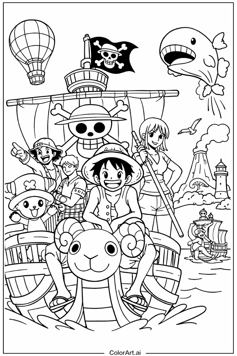 Grand line journey One Piece Design 2