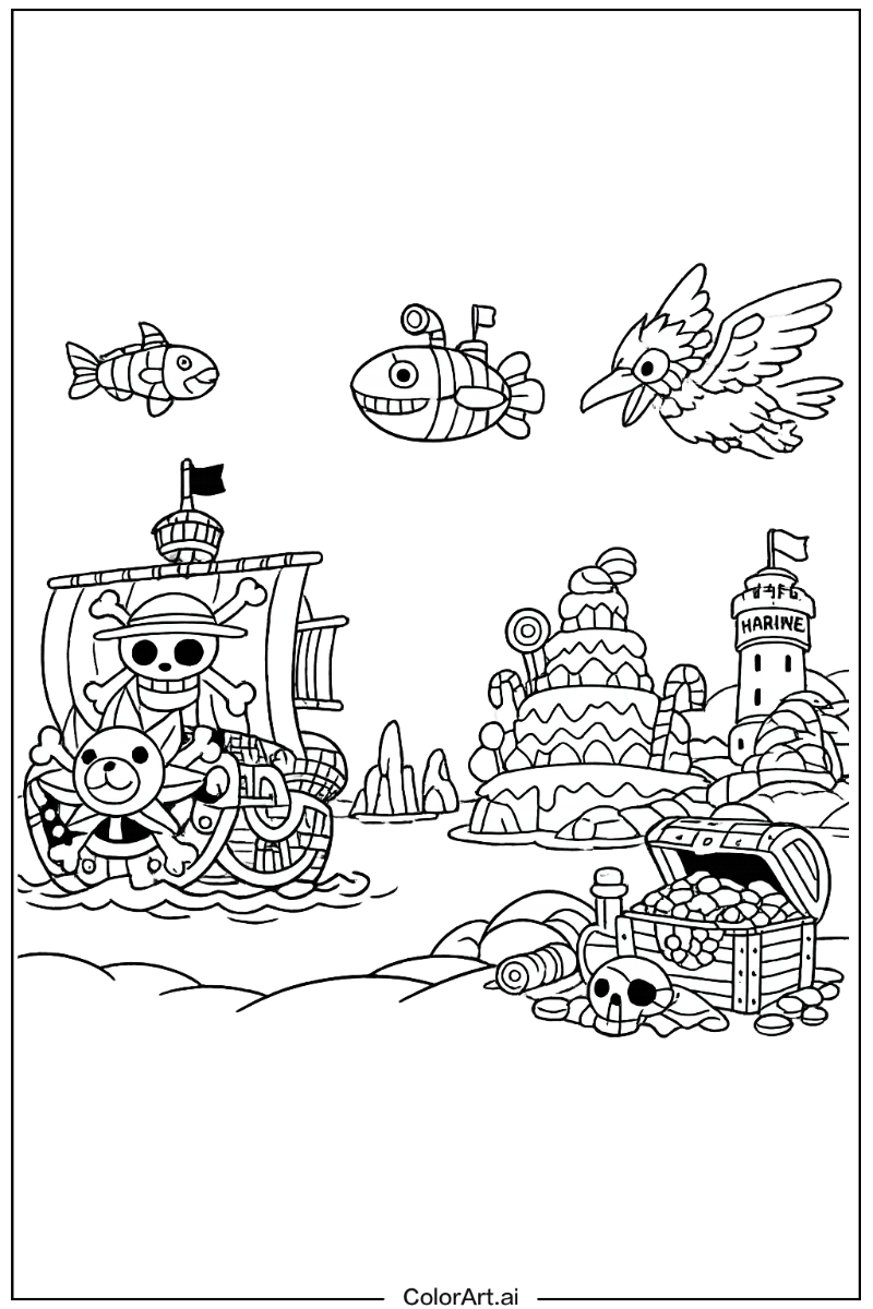 New world scene One Piece Scene 2